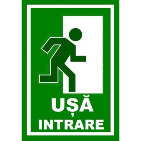 Placuta pentru usa de intrare